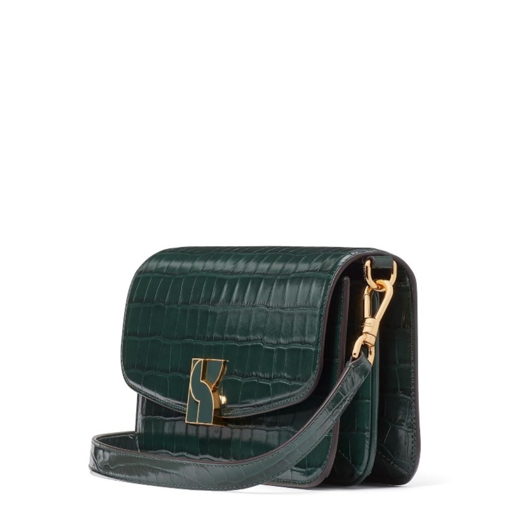 NWT Kate Spade Dakota Croc Embossed Leather Medium Convertible Shoulder Bag - Picture 5 of 6